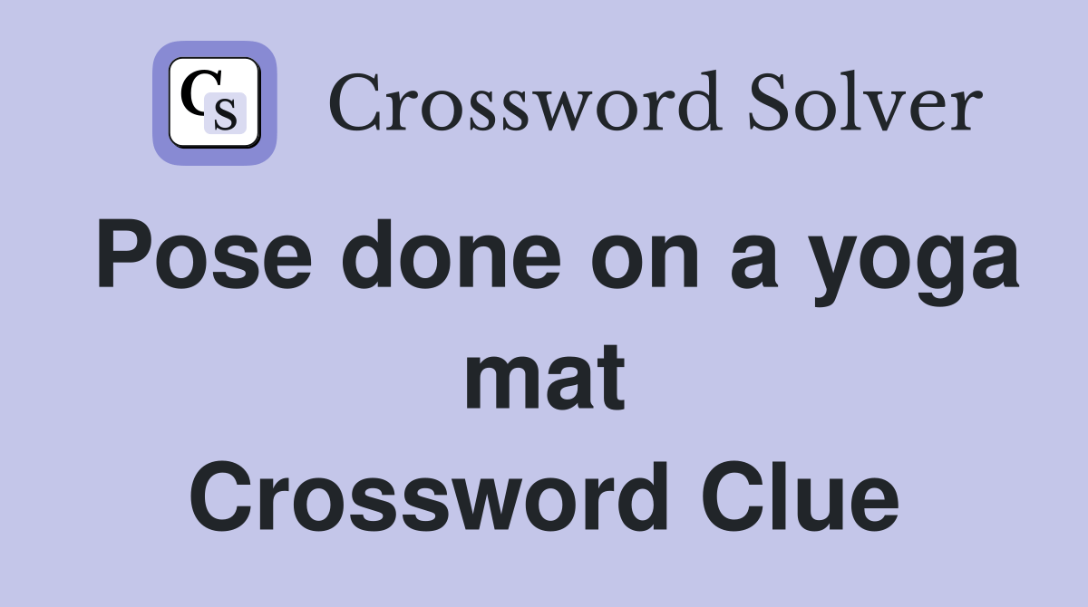 Pose done on a yoga mat